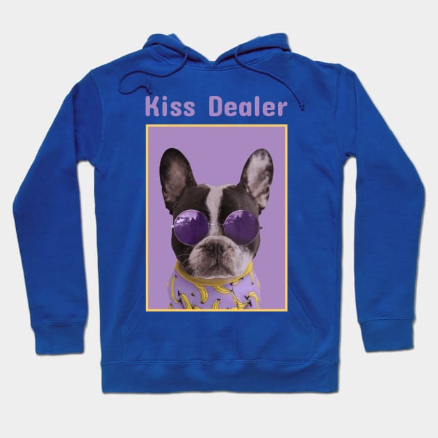 Kiss Dealer Dog with Glasses Hoodie by letnothingstopyou